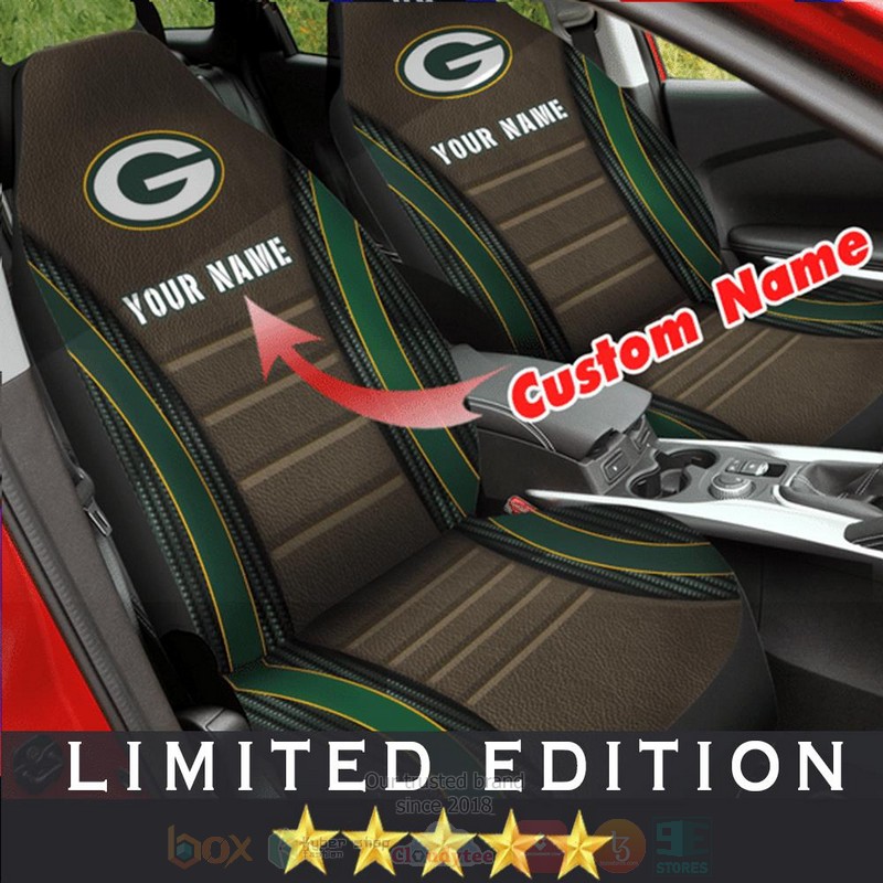 NFL Green Bay Packers Custom Name Car Seat Cover 1