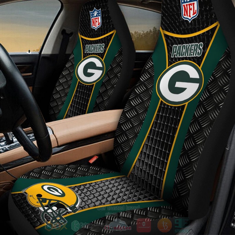 NFL Green Bay Packers Green Black Car Seat Cover 1