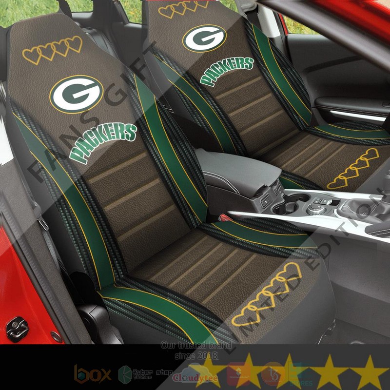 NFL Green Bay Packers Green Brown Car Seat Cover 1