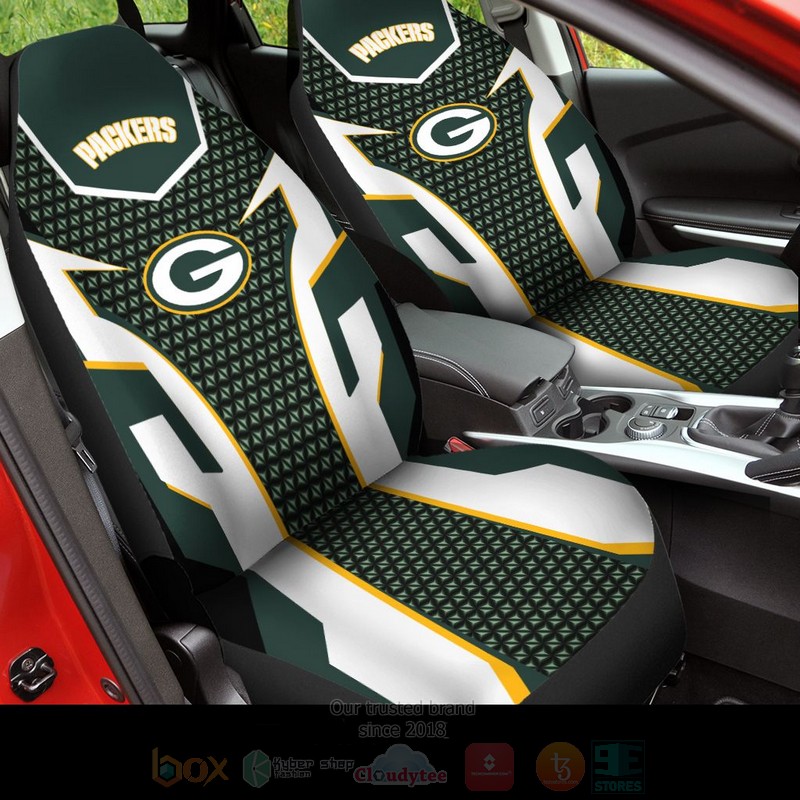 NFL Green Bay Packers Green White Car Seat Cover 1