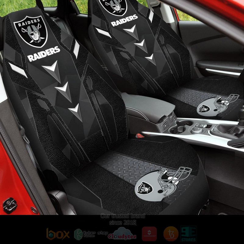 NFL Las Vegas Raiders Black Car Seat Cover