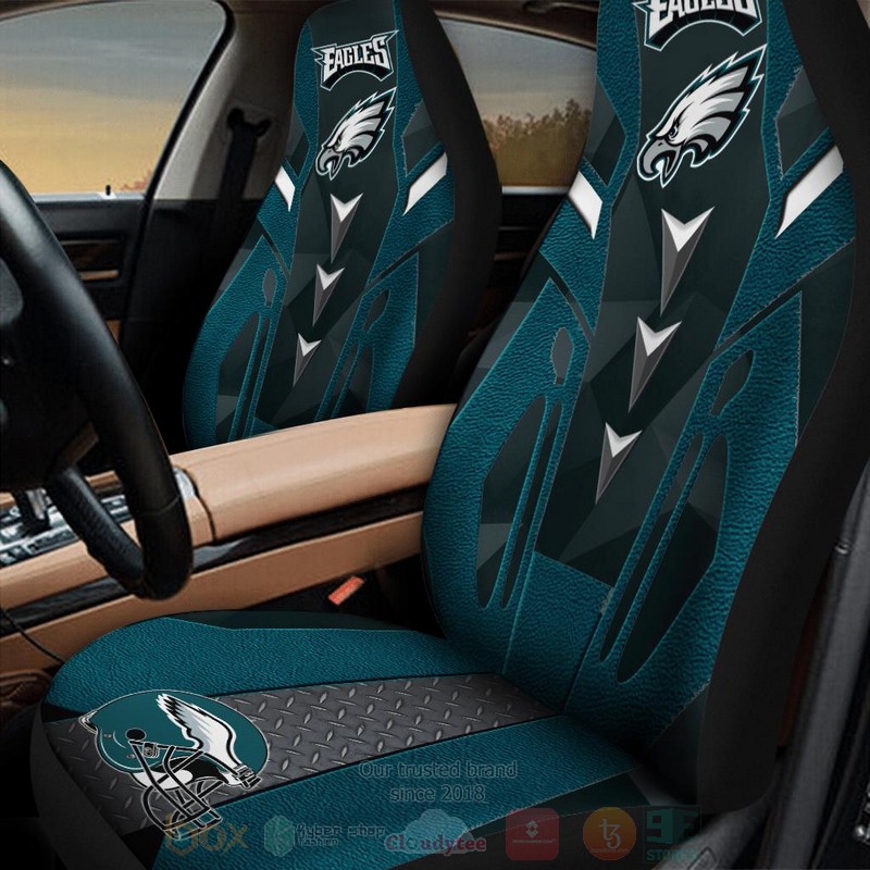 NFL Philadelphia Eagles Black Blue Car Seat Cover 1
