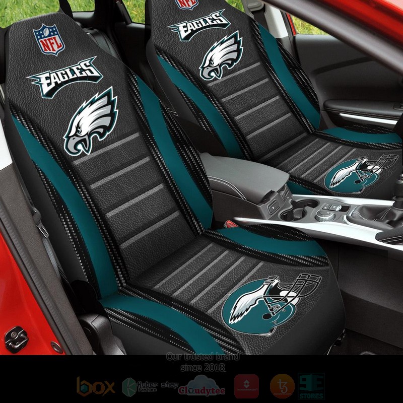 NFL Philadelphia Eagles Black Car Seat Cover