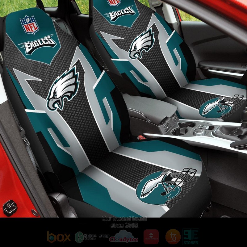 NFL Philadelphia Eagles Blue Grey Car Seat Cover