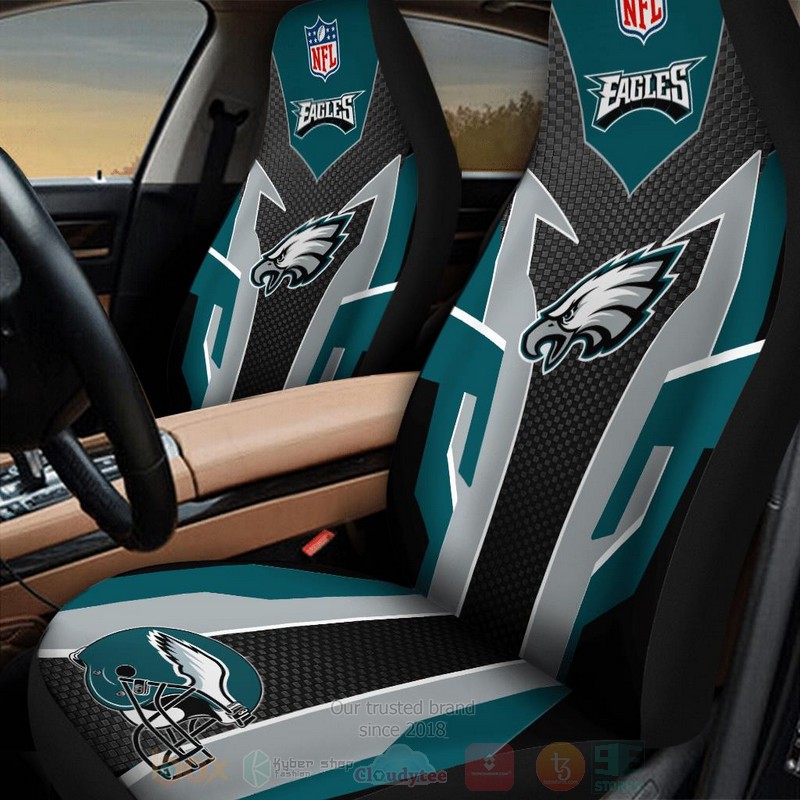 NFL Philadelphia Eagles Blue Grey Car Seat Cover 1