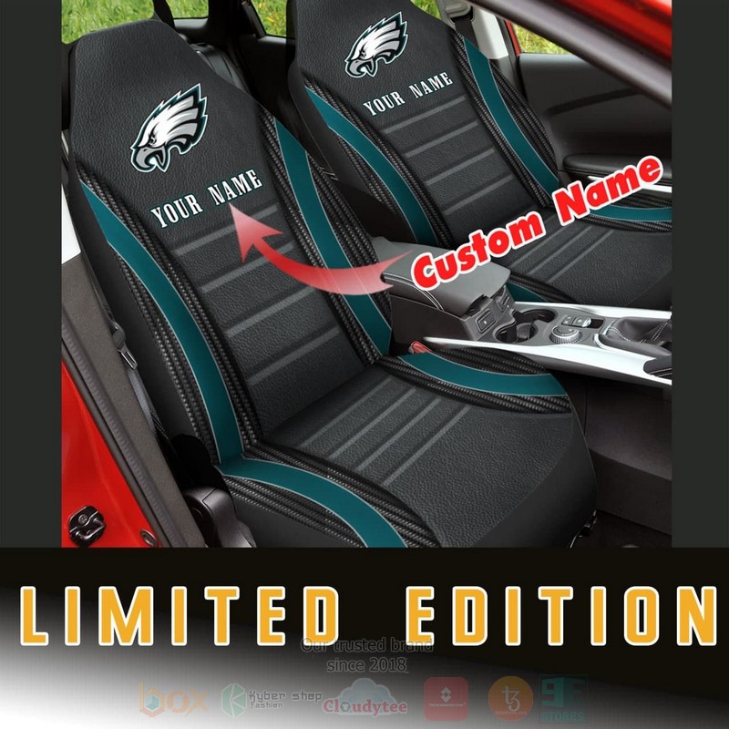 NFL Philadelphia Eagles Custom Name Car Seat Cover 1