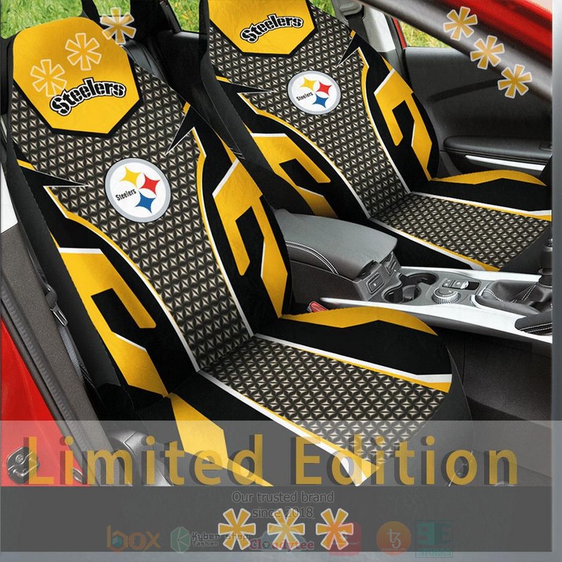 NFL Pittsburgh Steelers Yellows Grey Car Seat Cover