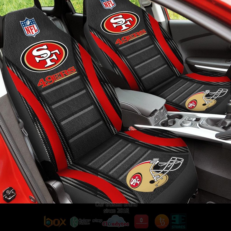 NFL San Francisco 49ers Black Car Seat Cover