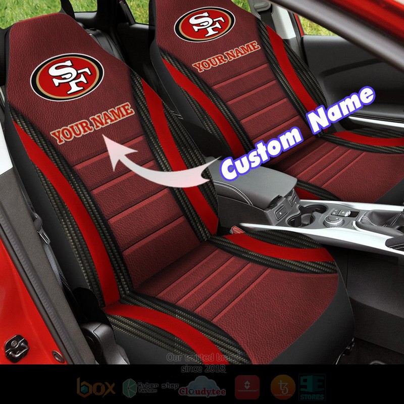 NFL San Francisco 49ers Custom Name Car Seat Cover