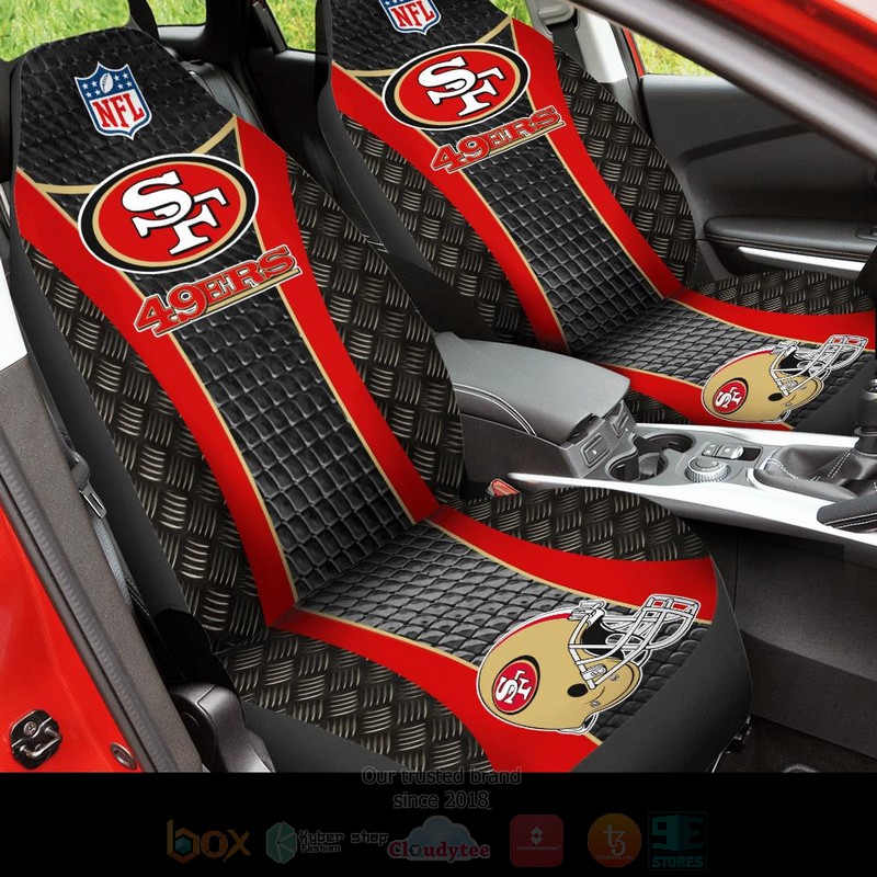 NFL San Francisco 49ers Red Grey Car Seat Cover