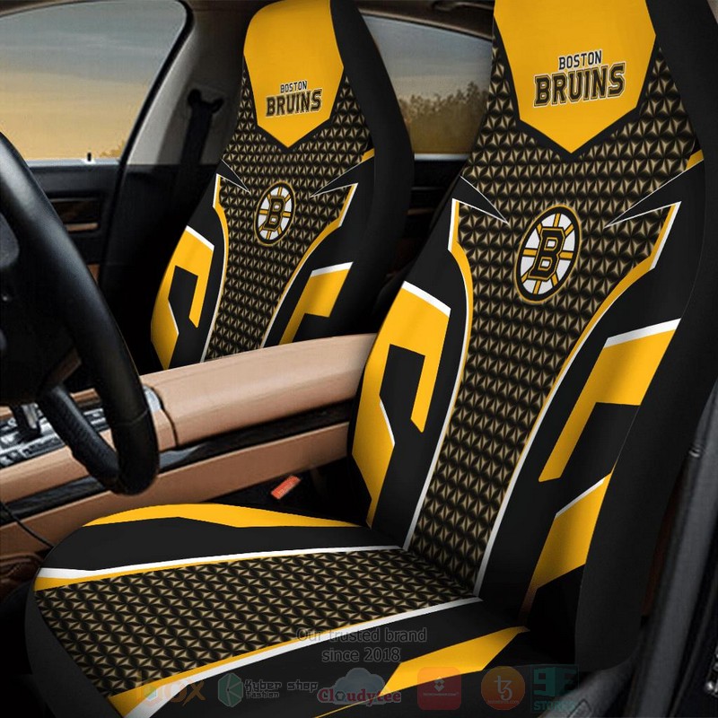NHL Boston Bruins Yellow Car Seat Cover 1
