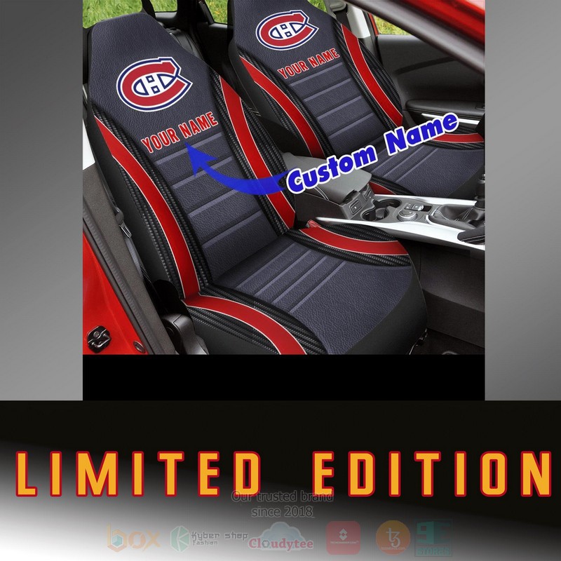 NHL Montreal Canadiens Custom Name Car Seat Cover