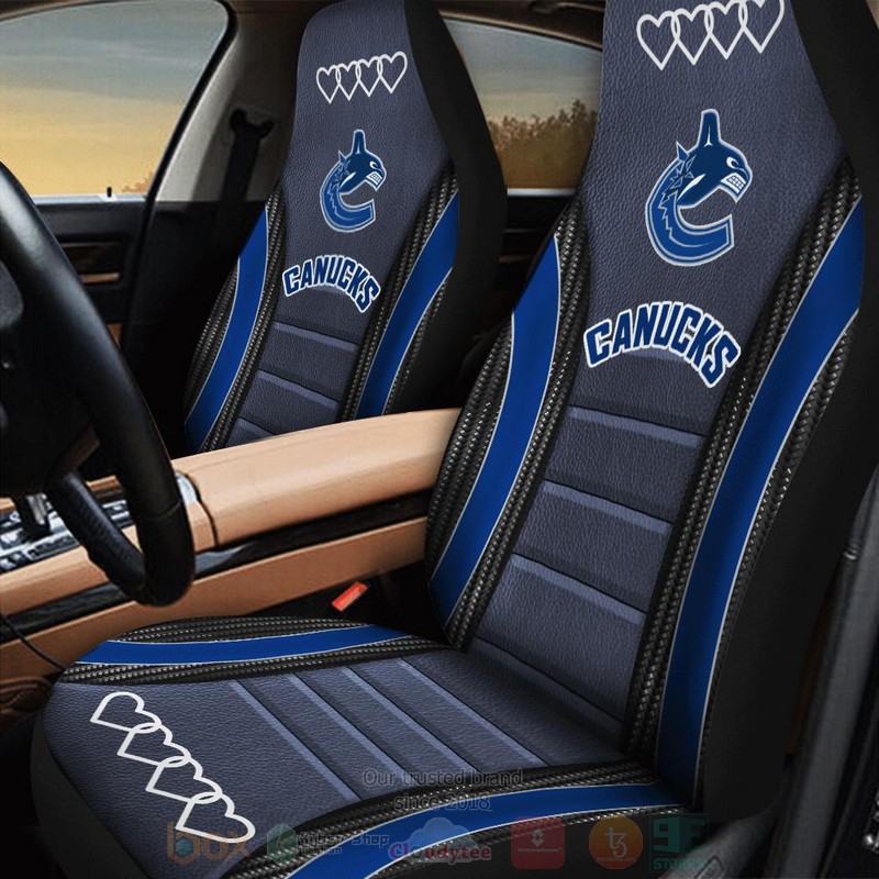 NHL Vancouver Canucks Grey Car Seat Cover