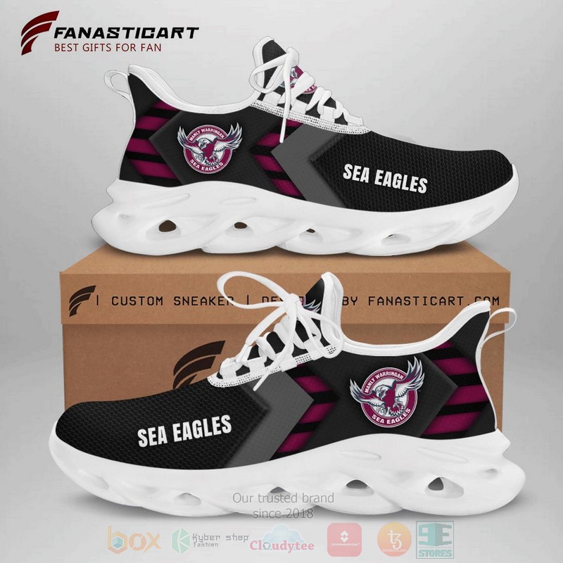NRL Manly Warringah Sea Eagles Clunky Max Soul Shoes 1 2