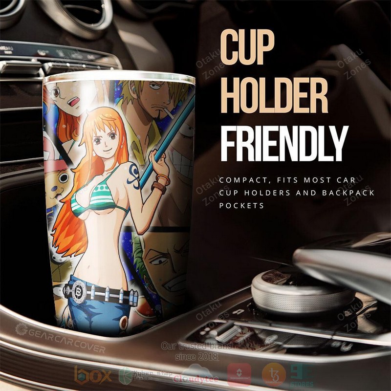 Nami and Teammate One Piece Anime Tumbler 1