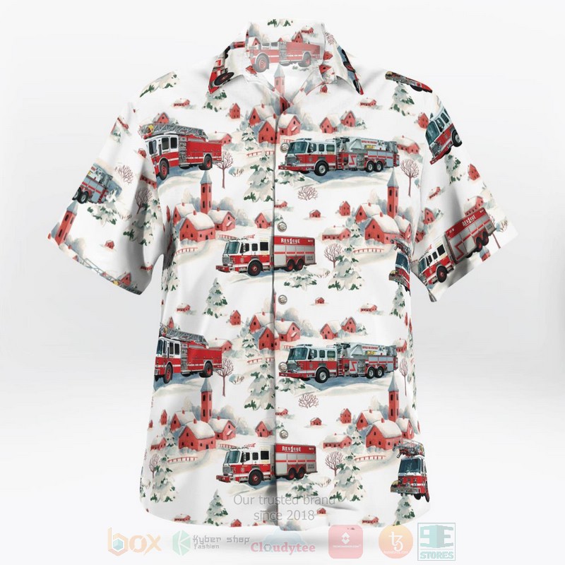New York Buffalo Fire Department Christmas Hawaiian Shirt 1