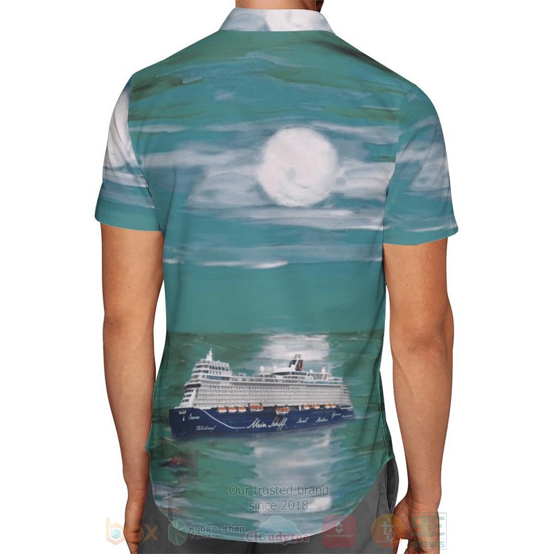 TUI Cruises Mein Schiff Green Hawaiian Shirt 1 2