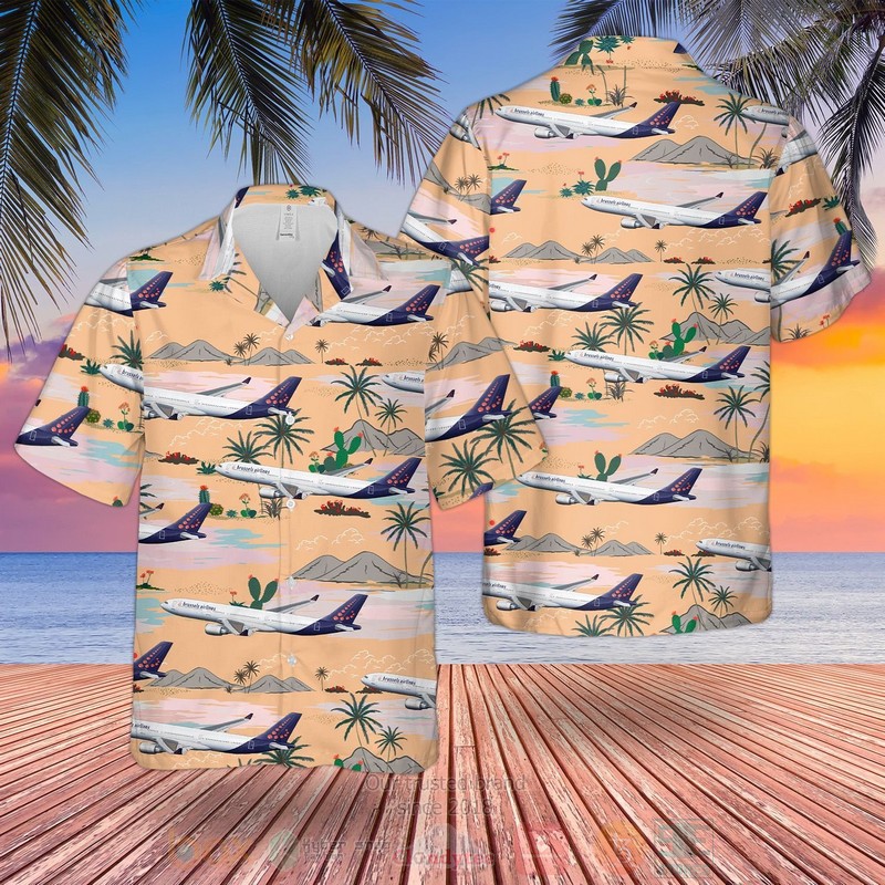 Brussels Airlines Airbus a330 300 Hawaiian Shirt