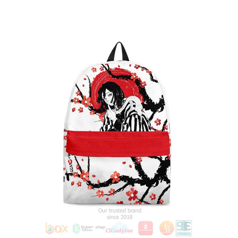 Obanai Iguro Kimetsu White Anime Backpack