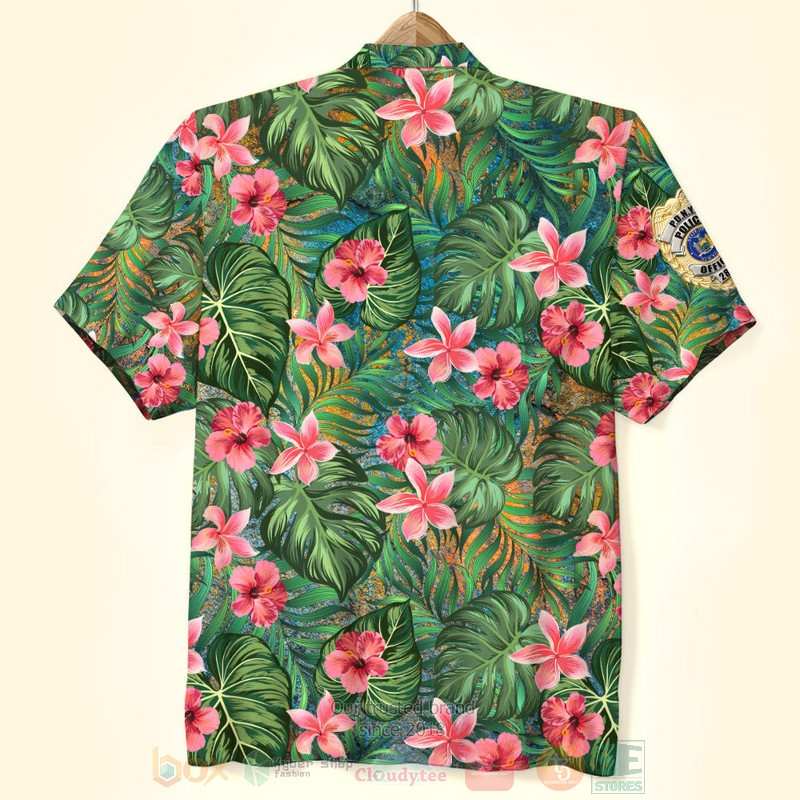 Police Badge Floral Hawaiian Shirt 1