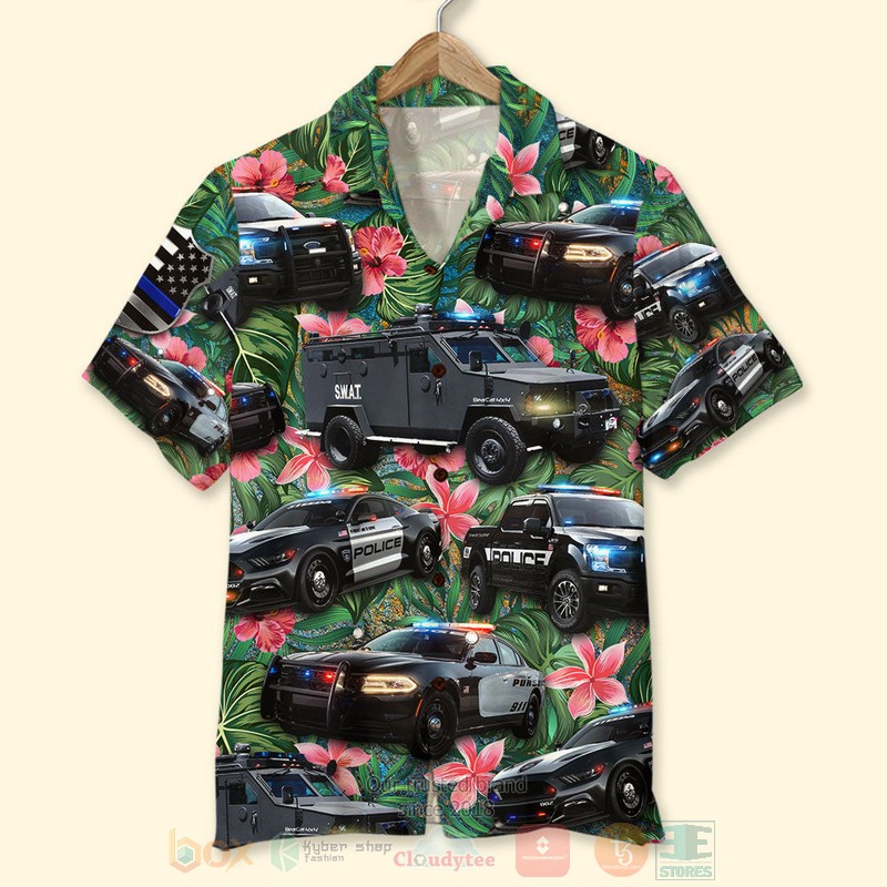 Police Vehicles Hawaiian Shirt