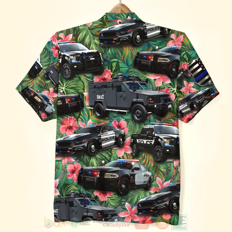 Police Vehicles Hawaiian Shirt 1