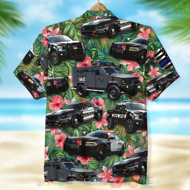 Police Vehicles Hawaiian Shirt 1 2