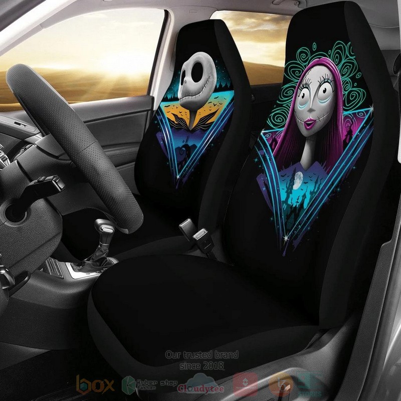 Rad Jack And Sally The Nightmare Before Christmas Car Seat Cover