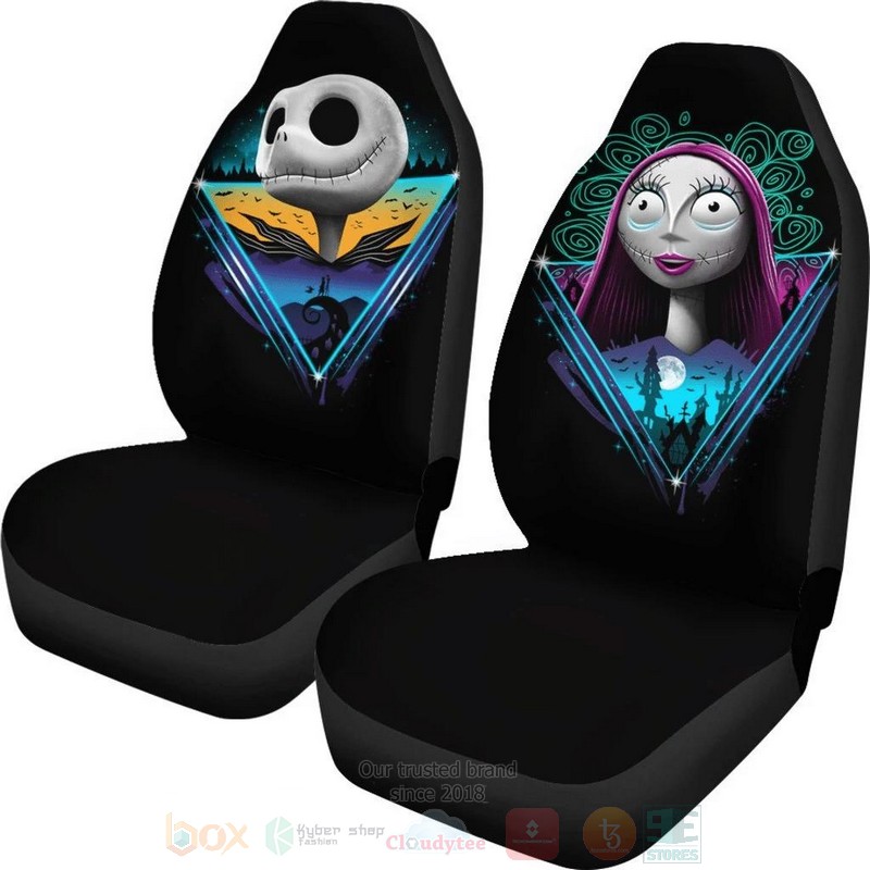 Rad Jack And Sally The Nightmare Before Christmas Car Seat Cover 1
