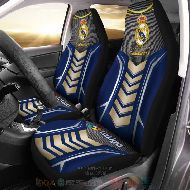 Real Madrid Navy Brown Car Seat Cover