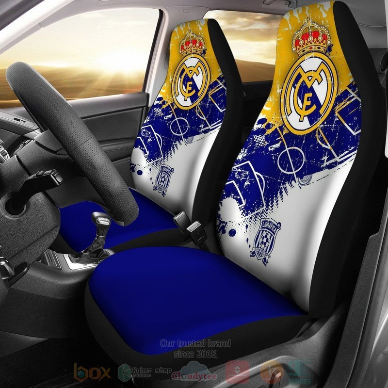 Real Madrid Navy Car Seat Cover