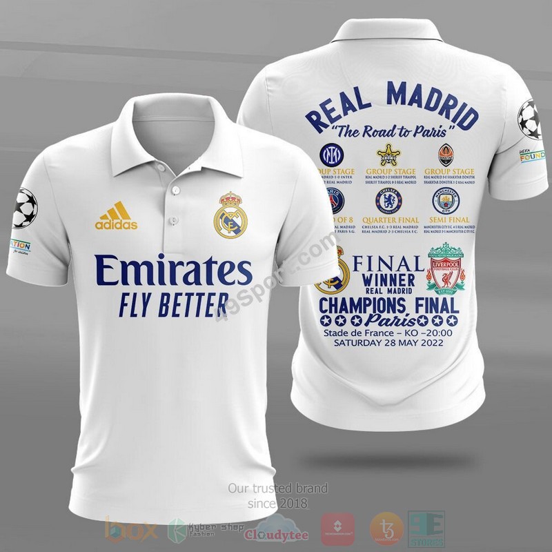 Real Madrid The Road To Paris Champions 3D Hoodie Shirt 1 2
