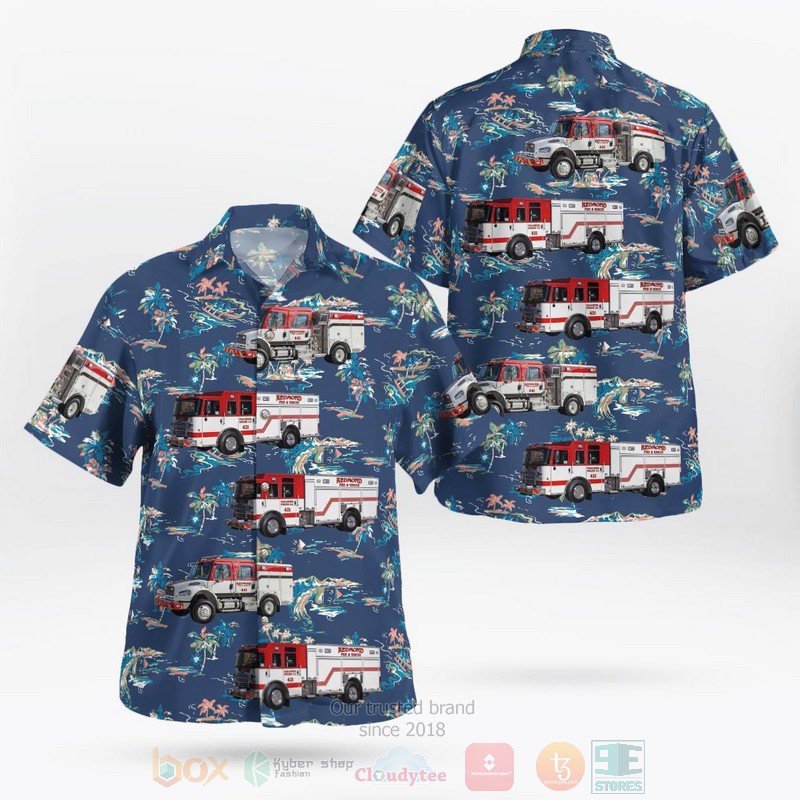 Redmond Oregon Redmond Fire And Rescue Hawaiian Shirt