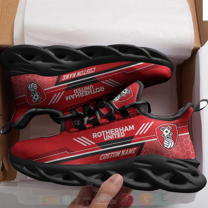 Rotherham United Custom Name Clunky Max Soul Shoes