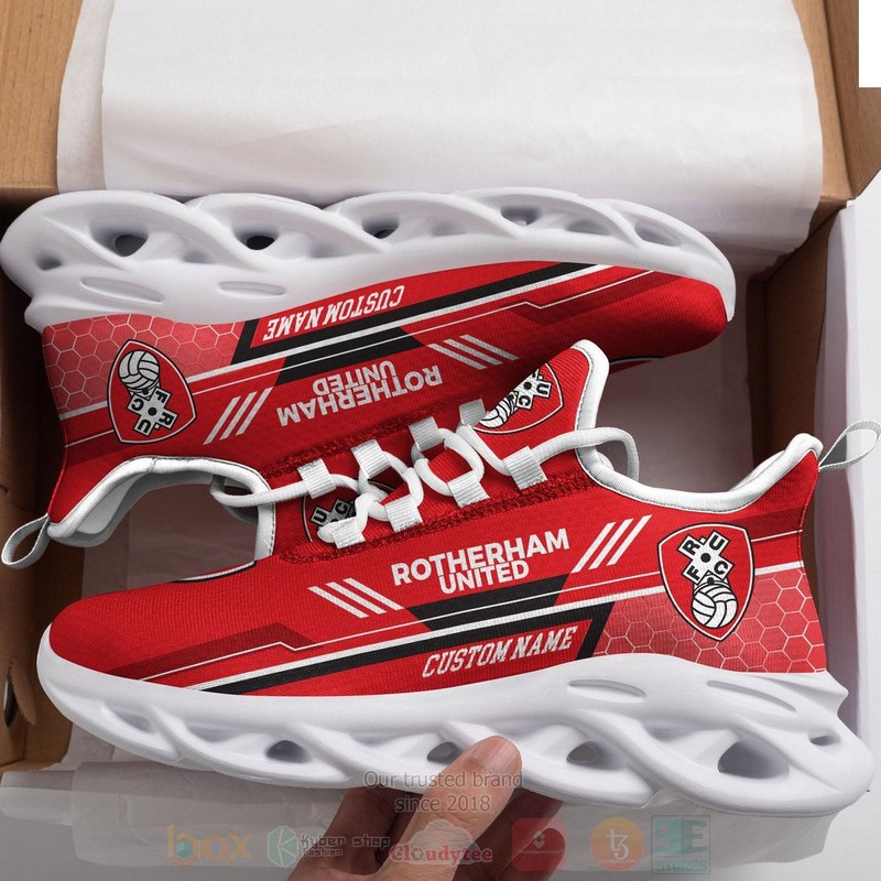 Rotherham United Custom Name Clunky Max Soul Shoes 1