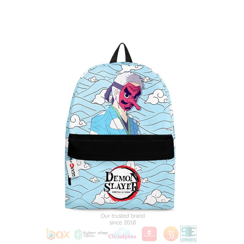 Sakonji Urokodaki Kimetsu Blue Anime Backpack