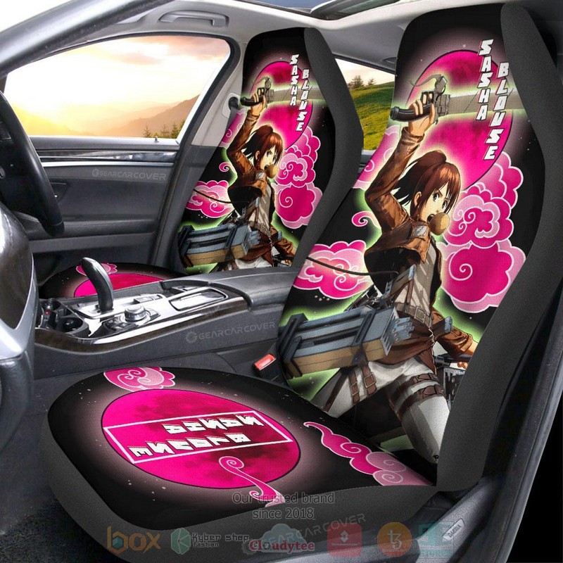 Sasha Blouse Attack On Titan Anime Car Seat Cover 1
