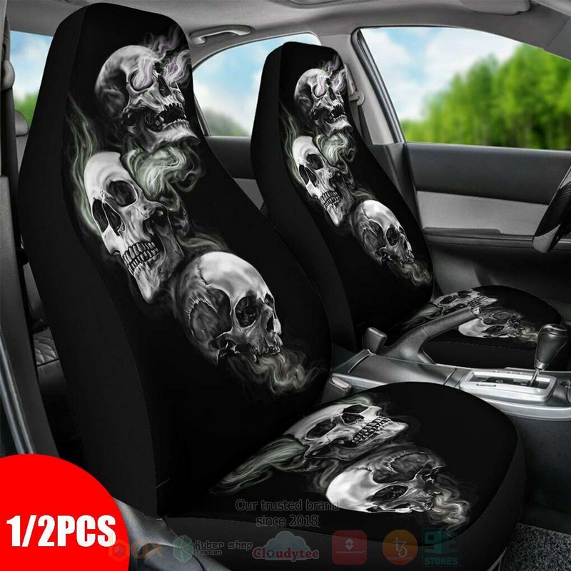 Skulls Pattern Car Seat Cover
