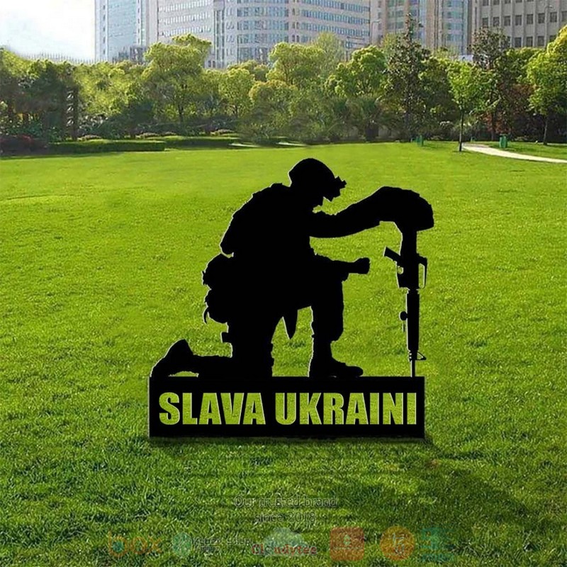 Slava Ukraini Yard Sign