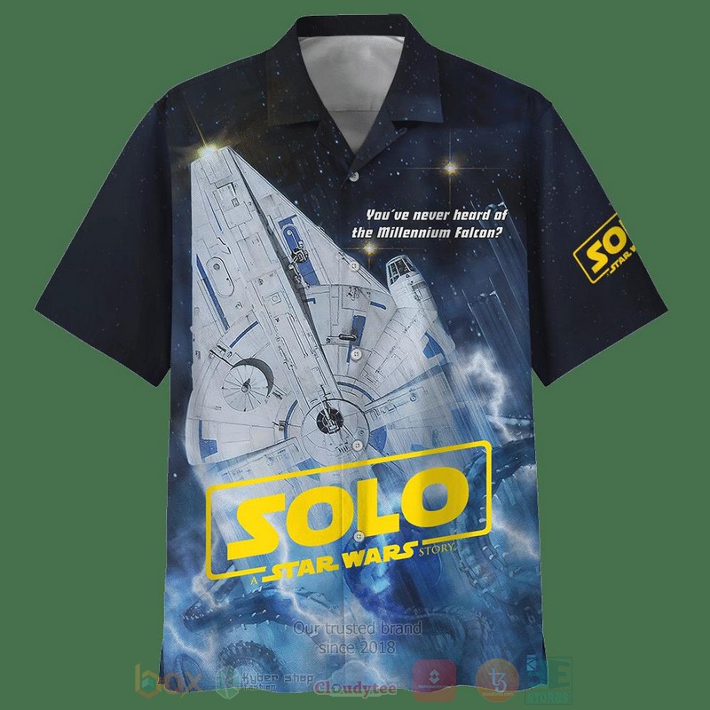 Solo Star Wars YouVe Never Heard of The Millennium Falcon Short Sleeve Hawaiian Shirt