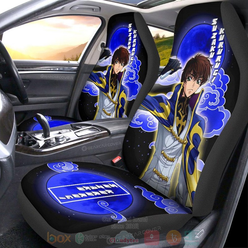 Suzaku Kururugi Code Geass Anime Car Seat Cover 1