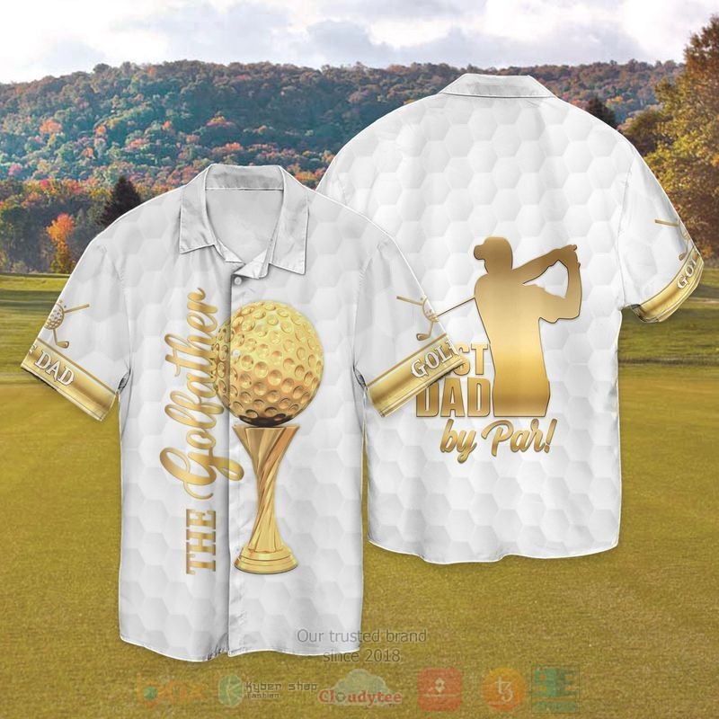 The Golffather Gold Short Sleeve Hawaiian Shirt