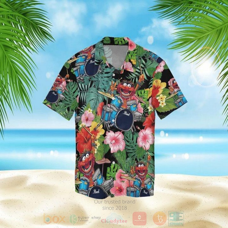 The Muppet Show Drummer Short Sleeve Hawaiian Shirt