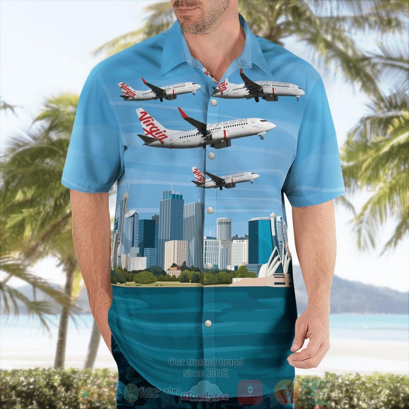 Virgin Australia Airlines Boeing 737 700 Hawaiian Shirt 1 2