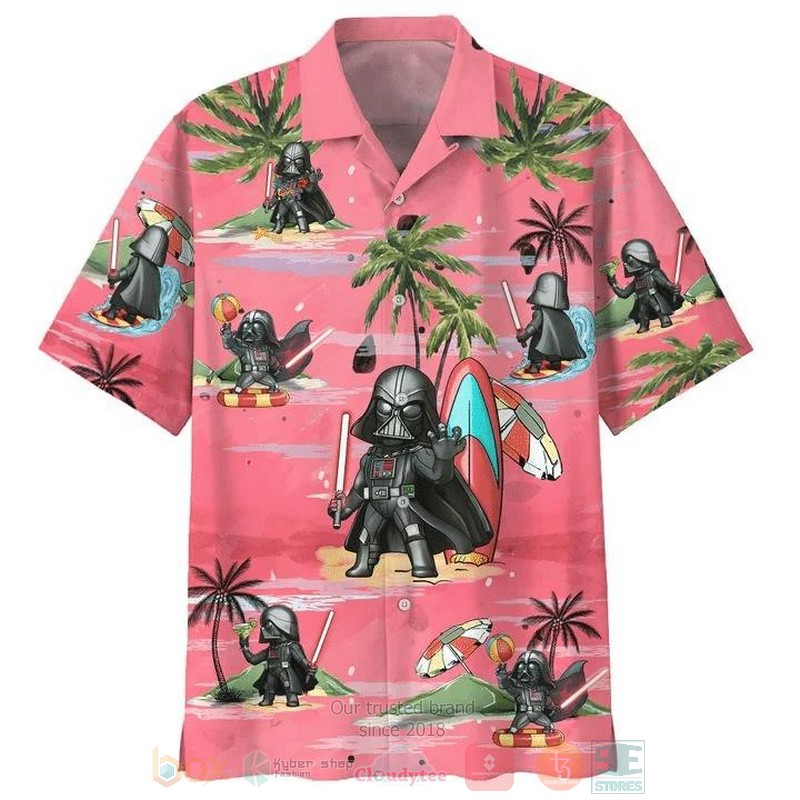Darth Vader Summer Time Short Sleeve Hawaiian Shirt