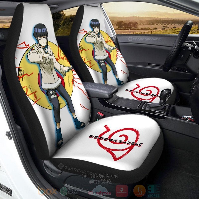 Young Hyuuga Hinata Naruto Anime Car Seat Cover