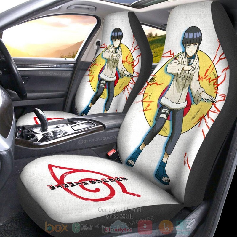 Young Hyuuga Hinata Naruto Anime Car Seat Cover 1