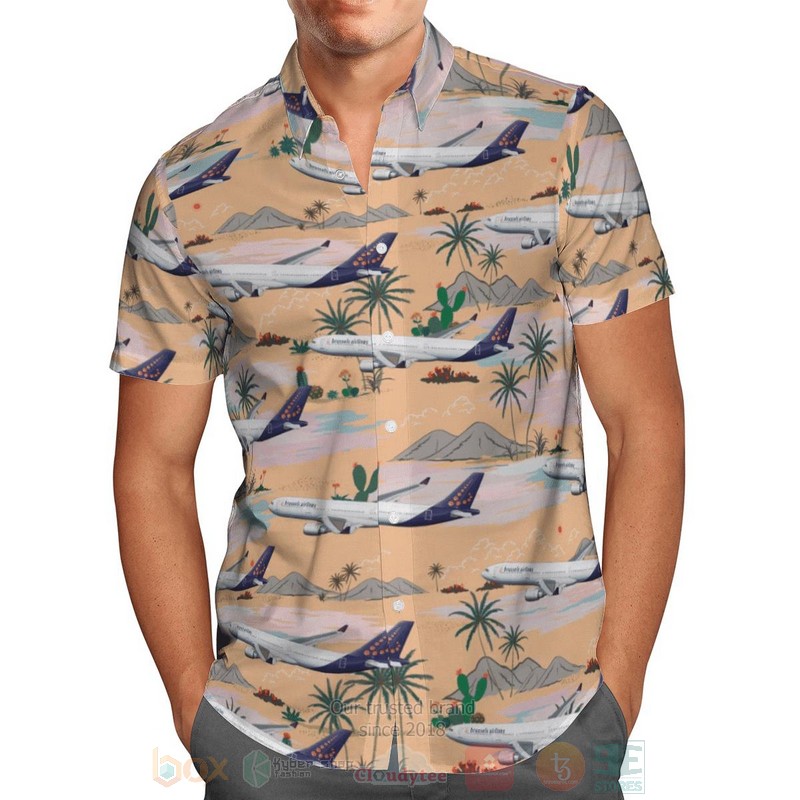 Brussels Airlines Airbus a330 300 Hawaiian Shirt 1