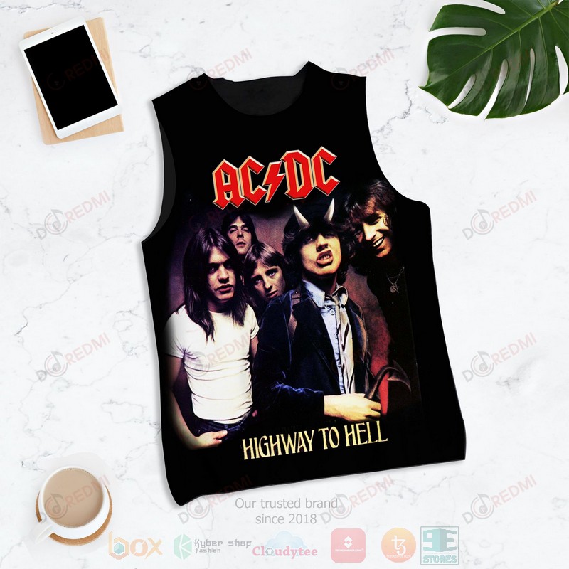 NEW AC DC Highway to Hell Album 3D Tank Top2