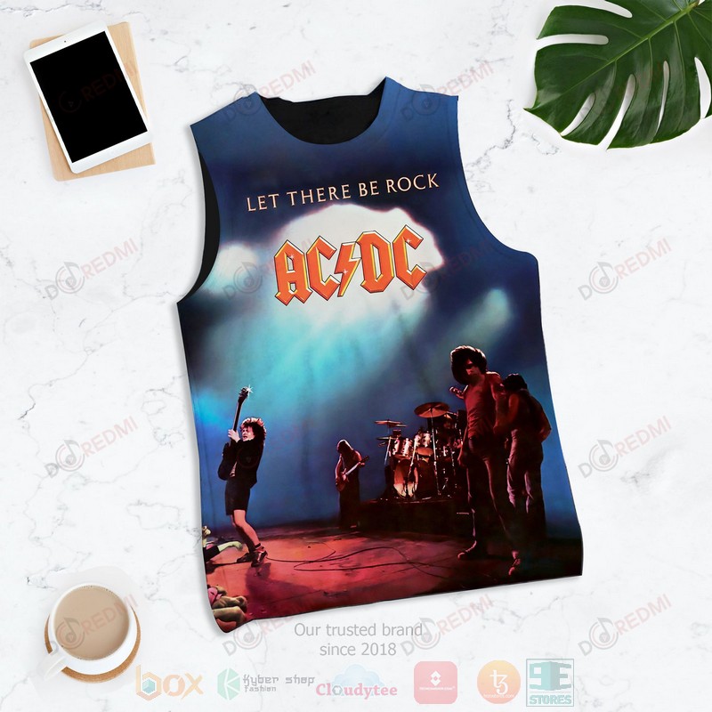 AC DC band Let There Be Rock Album Tank Top2